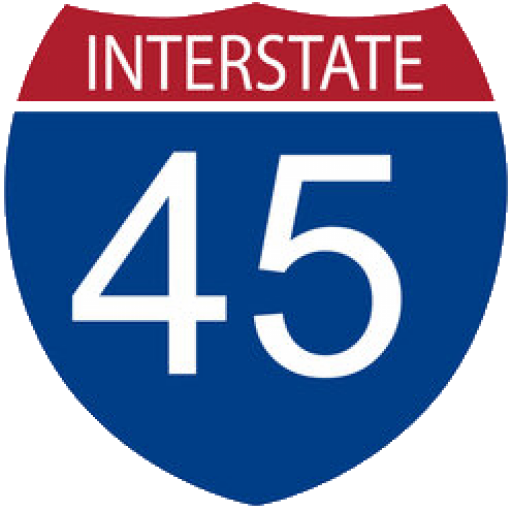 Gulf Freeway Landscaping - I45 Logo