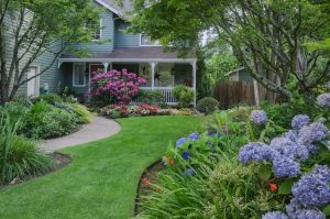 Other services such as a beautiful Flowerbed design in the front yard of a house