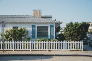 White picket fencing